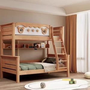 Ensemble de meubles de chambre pour enfants 2026 – <span class=keywords><strong>Lit</strong></span> <span class=keywords><strong>superposé</strong></span> <span class=keywords><strong>en</strong></span> bois minimaliste avec tiroirs <span class=keywords><strong>et</strong></span> escalier intégré - Product Image 4