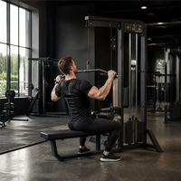 REYK REYK-HM18 Machine Smith en acier à poulie haute et basse résistante pour la musculation en salle de sport, sûre pour les bras, la poitrine, les jambes et le dos
