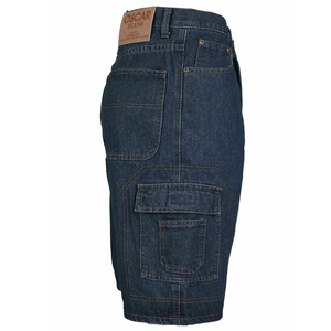 Short Cargo en coton pour hommes, vêtement Denim, décontracté, à poches multiples, coupe décontractée, jean de lavage, haute qualité - Product Image 6