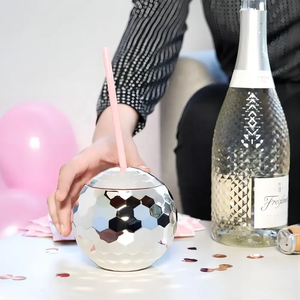 IShine 20oz <span class=keywords><strong>Disco</strong></span> Ball Tasse Paille Personnalisé Vin Glacé Tasse À Thé Belle Quotidien Électrolytique <span class=keywords><strong>Disco</strong></span> Verres Fête Des Mères Graduation - Product Image 4