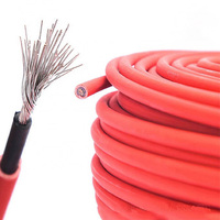 Cable Solar de 1 Núcleo y 6Mm ², Cable Fotovoltaico de CC Flexible con Aislamiento de Goma para Fuente de Alimentación en Sistemas Solares, 1, 2, 2, 2 Mm ²