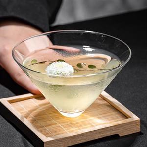 Vaso de Cóctel Cónico Creativo, Taza para Beber Té Chino, Vasos de Cristal sin Tallo para Jugo y Cóctel - Product Image 2