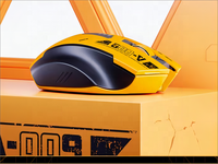 Souris ergonomique sans fil réglable DPI Silent Click Gaming Mech. pour Inphic A9 Multi-Device Universal Type C rechargeable Mouse