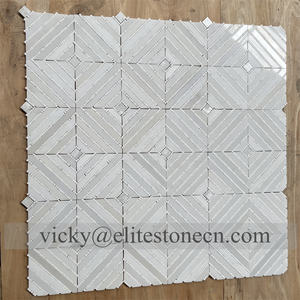 ウォータージェットメダリオンモザイクパターン大理石モザイクアート大理石インレイフローリングデザイン - Product Image 2