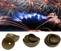 Coques de feux d'artifice de sécurité matériaux 2 pouces à 12 pouces papier de feux d'artifice hémisphère coque vide
