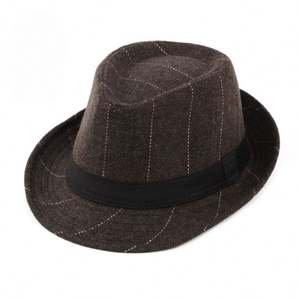 Chapeaux Fedora Classiques à Carreaux Britanniques pour Hommes d'Âge Moyen et Aînés – Nouvelle Collection Automne Hiver 2025 – Vente en Gros - Product Image 4