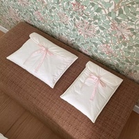 Tas kain lengan Tablet Notebook Laptop 11/13/14 inci dengan pita busur merah muda kantong genggam pelindung berlapis katun