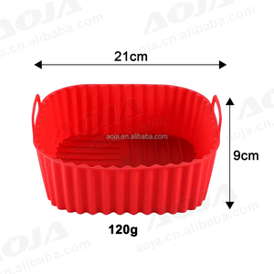 Casserole en silicone pour <span class=keywords><strong>friteuse</strong></span> à air, réutilisable et alimentaire avec logo personnalisé AOJA Doublure de panier pour <span class=keywords><strong>friteuse</strong></span> à air - Product Image 6