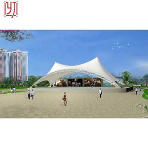 Estructura de Membrana Arquitectónica de Acero Q235 con Cubierta de PVDF, Prefabricada en Fábrica China - Product Image 1