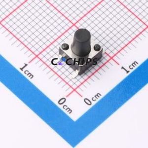 ZX-QC66-8.0TP Tactile Switch SMD-4P,6x6mm Switch Single Pole Single Throw Round Button 2.6N Vertical Mount - Product Image 1