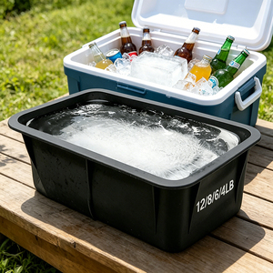 Moules à glaçons géants réutilisables en silicone pour l'extérieur, les bières et les pique-niques - Product Image 1