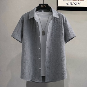 <span class=keywords><strong>Camisa</strong></span> de Punto Personalizada con Logotipo de Verano para <span class=keywords><strong>Hombre</strong></span>, de Color Sólido, <span class=keywords><strong>Manga</strong></span> <span class=keywords><strong>Corta</strong></span>, con Botones, Talla Grande, Prenda de Punto Suave - Product Image 3