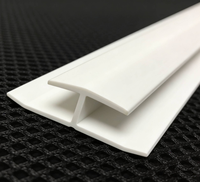 Profilé en H en PVC blanc pour revêtement de plafond en plastique, joint de finition en H pour panneau de bardage