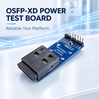 Carte de test d'alimentation OSFP-XD avec lecture de données I2C 3,3 V CC 2 A pour diagnostic de mise sous tension des modules optiques 1600G dans les clusters de centres de données HPC