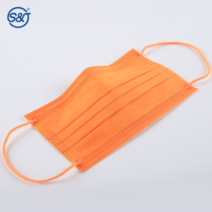 4 Lớp Không Dệt Bảo Vệ Y Tế Dùng Một Lần Mặt Nạ Màu Cam Tinh Khiết Mặt Nạ Phòng Độc Phẫu Thuật Vòng Tai Loại IIR/ASTM F2100 LEVEL3 - Product Image 3