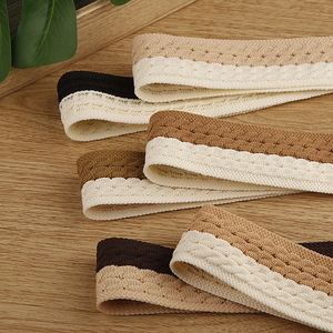 Tejido personalizado de <span class=keywords><strong>dos</strong></span> colores <span class=keywords><strong>con</strong></span> ropa, sombrero, zapatos, flor, lazo decorativo, accesorios para el cabello Diy, Material de horquilla, banda trenzada - Product Image 5