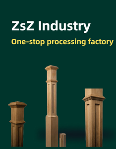 Barandilla de escalera de madera natural, <span class=keywords><strong>pilar</strong></span> de pasamanos, <span class=keywords><strong>pilar</strong></span> de madera tallada, piezas de escalera, barandilla, escalera, pilares de madera - Product Image 4