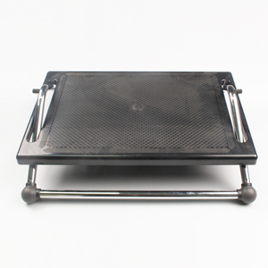 Reposapiés de Plástico y Acero Ajustable, Reposapiés Ergonómico para Debajo del Escritorio - Product Image 2