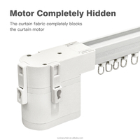 Mini Moteur de Rideau Intelligent en Alliage d'Aluminium Silencieux Sans Balais 3 Vitesses avec Support Matter