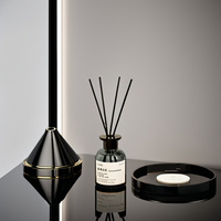 Ensemble de diffuseurs de parfum d'ambiance de luxe pour la maison, flacon en verre, parfum longue durée, avec bâtonnets et huile parfumée