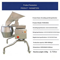 Volledig Automatische 2000-4000kg/u Aardappelchips Snijmachine Groenten Snijder/Schaafmachine