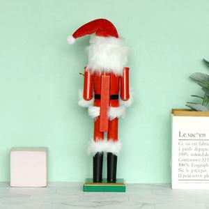 Navidad décor marionnettes main personnalisé casse-noisette soldat artisanat articles <span class=keywords><strong>de</strong></span> noël ornement <span class=keywords><strong>Santa</strong></span> <span class=keywords><strong>Cruz</strong></span> jouets casse-noisette en bois - Product Image 4