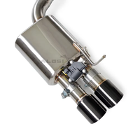 Sistema de Escape Valvetronic Catback SS304 para Audi A6 2.5 2.8 C7 2012-2018, Silenciador de Alto Rendimiento con Puntas Negras, Mejora de Rendimiento