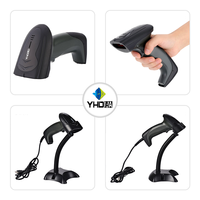 Escáner de Código de Barras Industrial OEM con Dos Años de Garantía, Lector de Código de Barras Robusto de Mano con Cable USB CCD 1D
