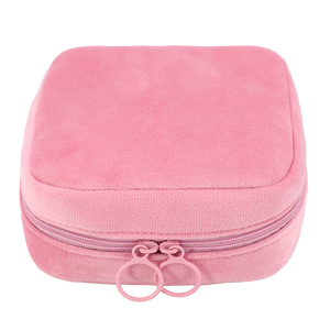 Cá nhân hoá biểu tượng tùy chỉnh màu Hồng Nhung vệ sinh nhỏ trang điểm mỹ phẩm Pouch tùy chỉnh vẻ đẹp Túi - Product Image 1