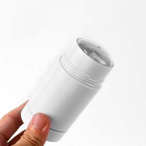 Tube de déodorant rotatif en plastique sérigraphié, 15ml 30ml 50ml 75g, noir et blanc, pour contenant vide de stick déodorant - Product Image 4