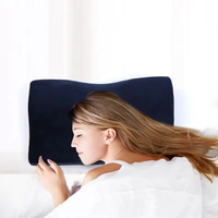 Oreiller en mousse de latex à contour ultra orthopédique, oreiller cervical en mousse à mémoire de forme, soutien du cou, oreiller de sommeil pour adultes