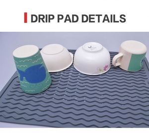New Creative <b>Dining</b> Mat New <b>Folding</b> Kitchen Silicone Dish Drying Heat Resistant Mat Dish Mat Durable Silicone Dish Drying Pad - Product Image 5