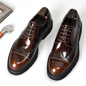 Nouvelles Chaussures Habillées en Cuir Noir à Lacets pour Hommes, Motif Crocodile, Style Automne 2026, Meilleures Ventes, Tendance Affaires - Product Image 5