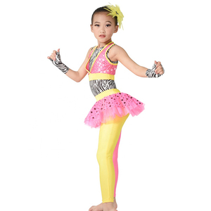 MiDee splendide ragazze costumi di danza moderna 3 pezzi set completo allegri abiti hip hop Jazz performance da competizione - Product Image 3