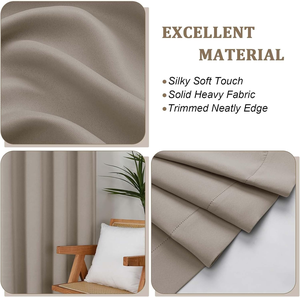 Rideaux occultants courts modernes de style ferme pour fenêtres de cuisine, isolants thermiquement, pour cafés - Product Image 2