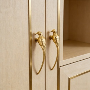 Golden Magpie Zinc Alloy Modern Durable Shoe Cabinet Wardrobe <b>Handle</b> Creative High-End Wine Cabinet <b>Drawer</b> Door <b>Handle</b> - Product Image 2