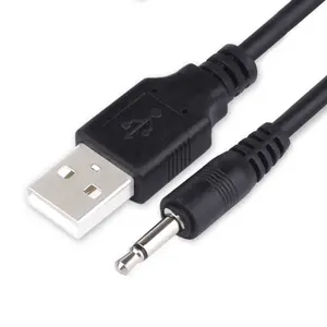 1M USB करने के लिए 3.5mm 2 ploes औक्स ऑडियो जैक कनेक्टर चार्ज केबल के लिए स्पीकर फोन