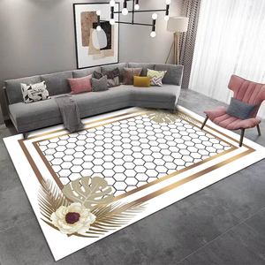 Trung Đông Bán Buôn 3D Pha Lê Nhung Thảm Thảm Sang Trọng Cho Phòng Khách Chất Lượng Cao Mat Non-Slip Để Mặc Thổ Nhĩ Kỳ Phong Cách Thảm - Product Image 3