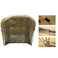 Abri de voiture portable robuste, abri de voiture rétractable pliable - Protection contre la pluie et la neige - Parking extérieur pour SUV et camion