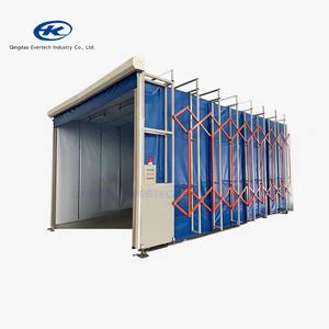 Kuru Kabin Su Geçirmez PVC Mobil Geri Çekilebilir Boyama Kabini Teleskopik Sprey Boya Kabini - Product Image 2