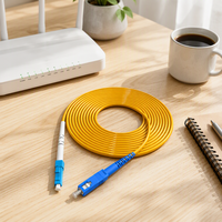 Cordon de raccordement en fibre optique monomode LC-SC de qualité réseau, flexible pour intérieur, FTTH, 3m 5m 10m, garantie 1 an, 1310/1550nm