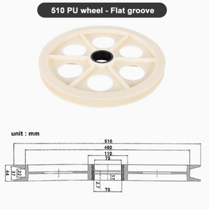 Polea de PU D510 para Cable, Diámetro Interior 75mm, Ancho 44mm, 1 Ranura, Garantía de 12-18 Meses, Personalizable, OEM, Marca SenGuang - Product Image 3