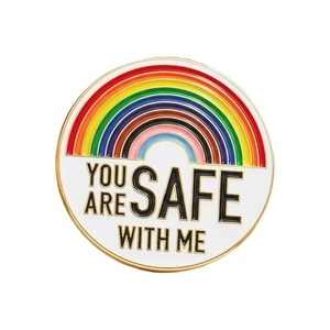 Épingles en émail personnalisées avec inscription « Sounds Gay <span class=keywords><strong>Im</strong></span> in », badges en métal arc-en-ciel, amour, fierté, broches, sac à dos, chemise, revers, bijoux LGBT, vente en gros - Product Image 5