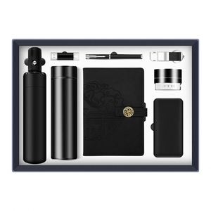 Custom Luxury Office Promotional <b>Gifts</b> With Logo Leather Notebook and Pen Business <b>Gift</b> Set - Product Image 5