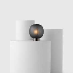 Lámpara de mesa, linterna de cristal E27, LED, control por interruptor, sala de estar, dormitorio, diseño sencillo - Product Image 2