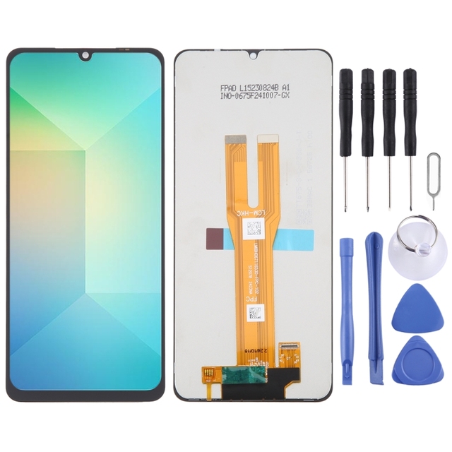 Original LCD Screen Digitizer Full Assembly for Samsung Galaxy A06 SM-A065F LCD Display Touch Screen Replacement