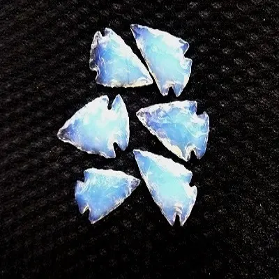 Doğal Opalite taş el Knapped arrowhead noktası opal taş ok uçları el knapped çakmaktaşı ok uçları