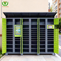 Casier à colis intelligent extérieur Yinlong OEM avec auvent imperméable, casier à colis avec fonction de charge, offre une intégration API