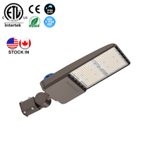 Luminaire LED de voirie Type III, distribution 150W, ETL CETL, 5000K, avec cellule photoélectrique, pour éclairage périmétrique