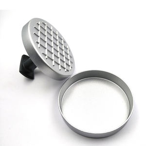 แม่พิมพ์กดเค้กแบบกลมเคลือบกันติดอุปกรณ์ในครัวแม่พิมพ์แฮมเบอร์เกอร์เนื้อวัว - Product Image 6